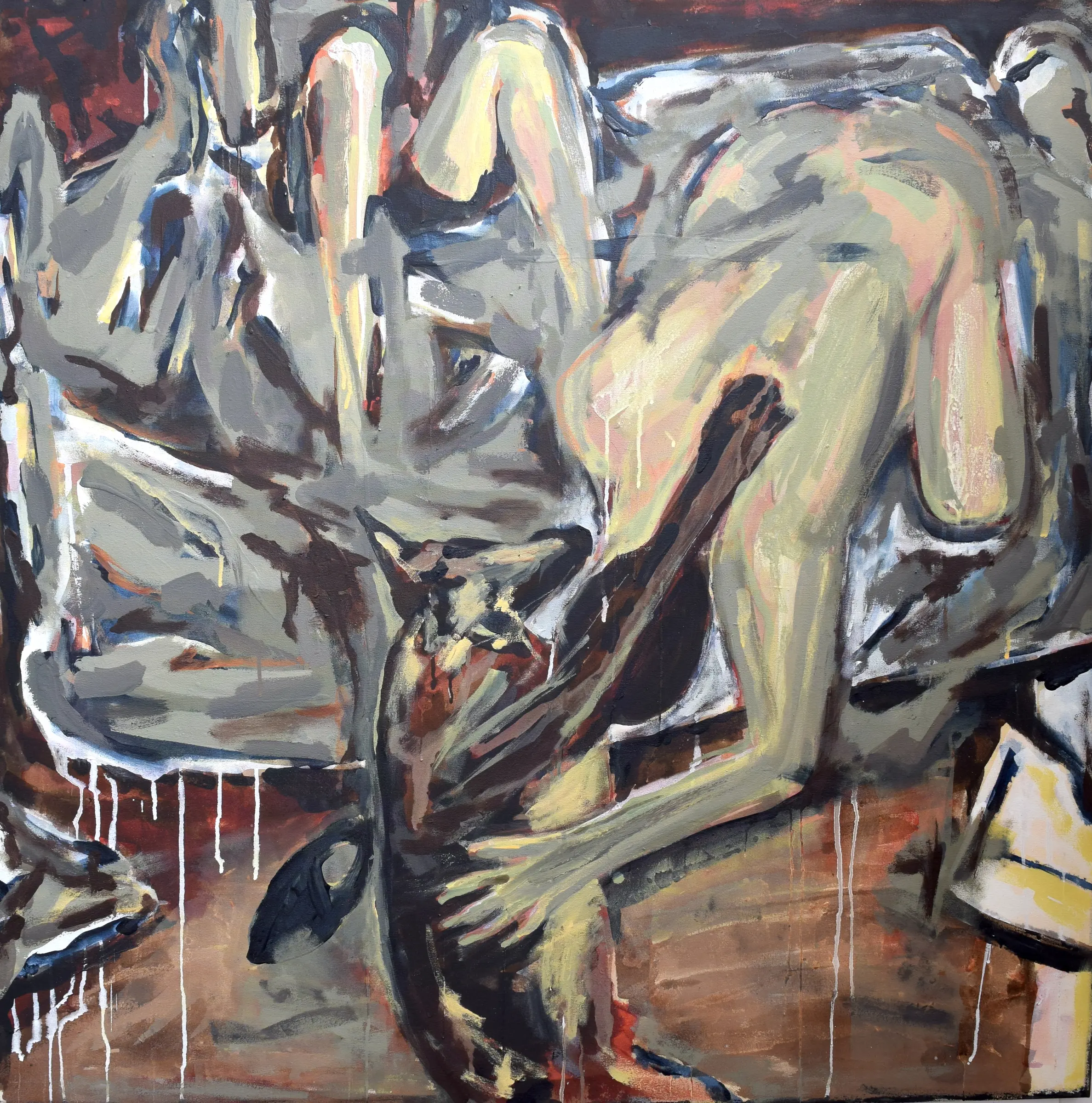 Figure with dog