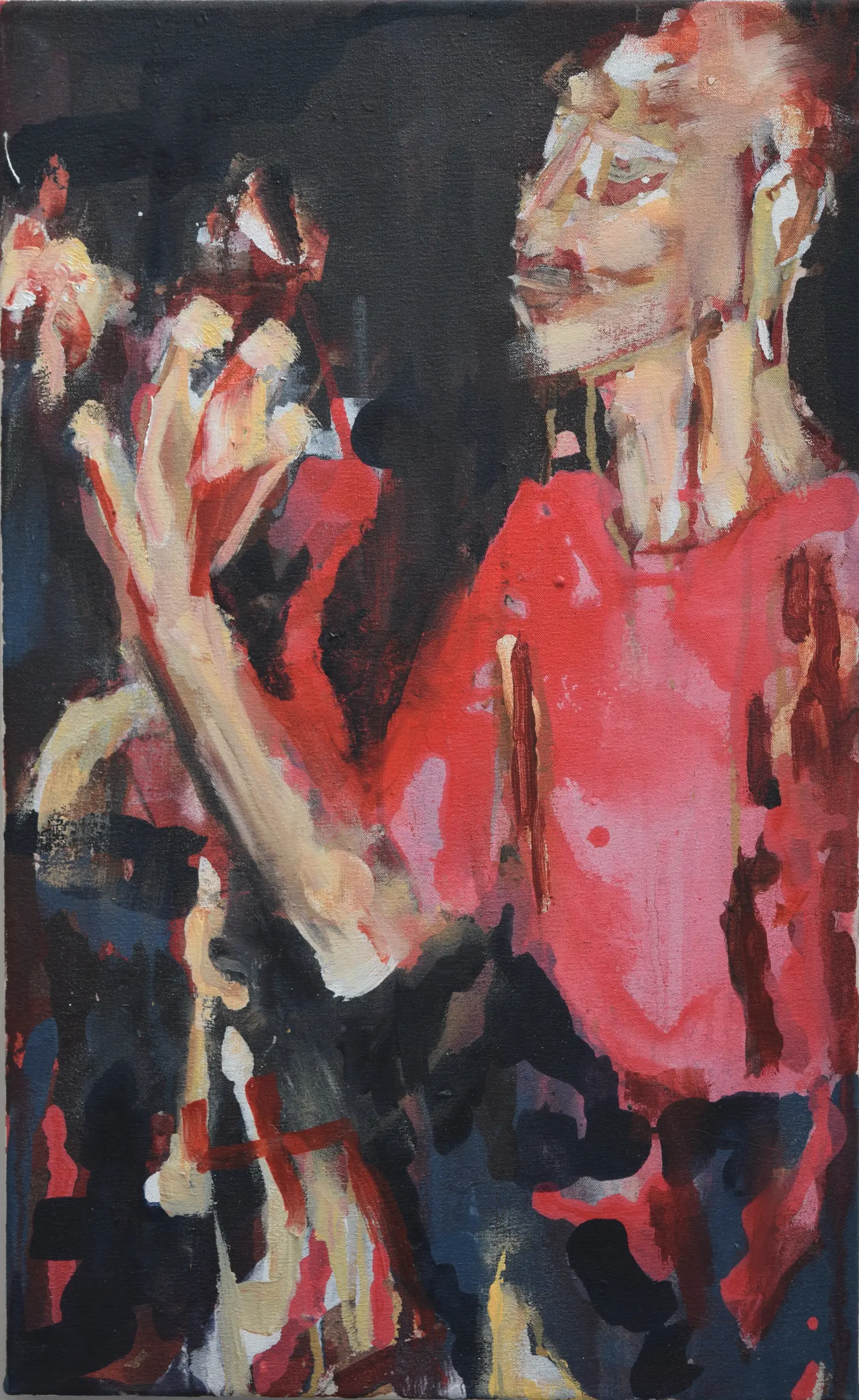 Study for portrait of a figure outside